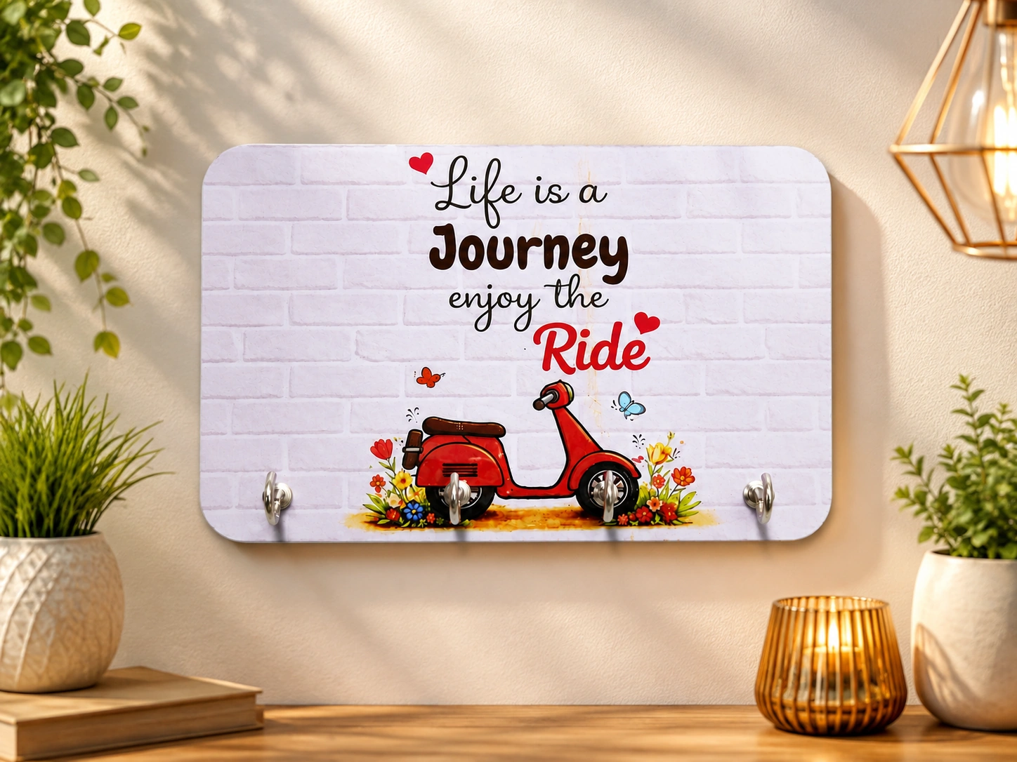 Life Is A Journey Enjoy The Ride Keyholder