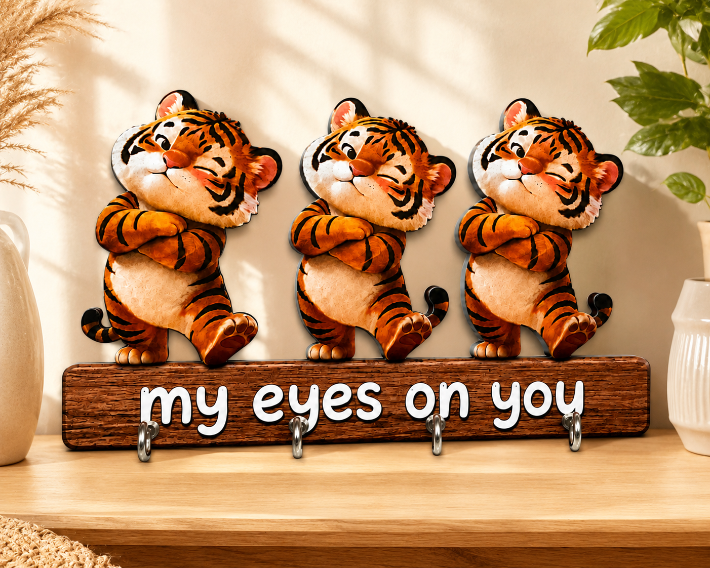 My Eyes On You MDF Keyholder