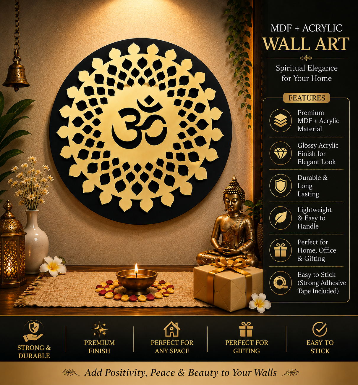 OM Acrylic Wall Art