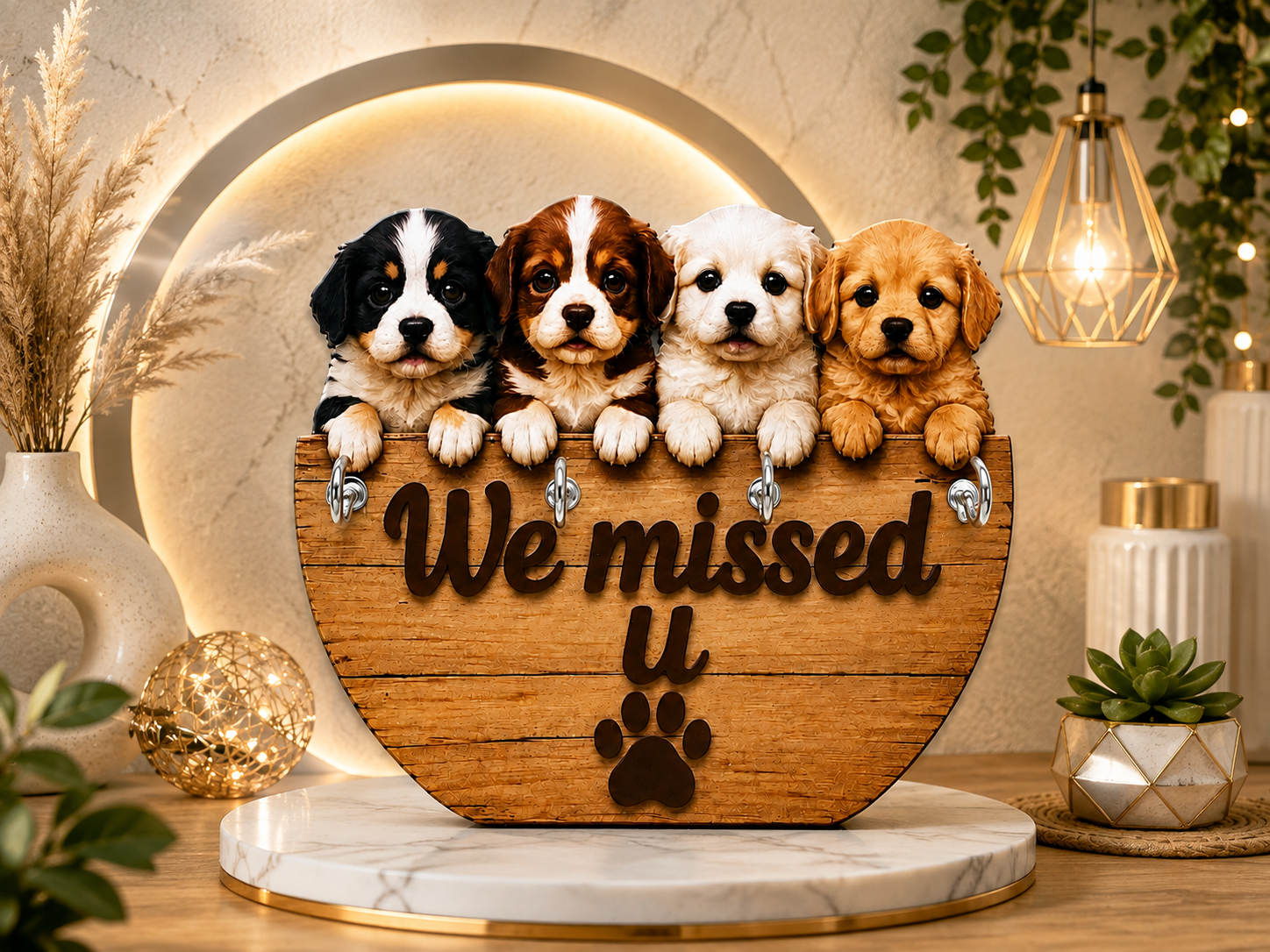 We Missed U MDF Keyholder